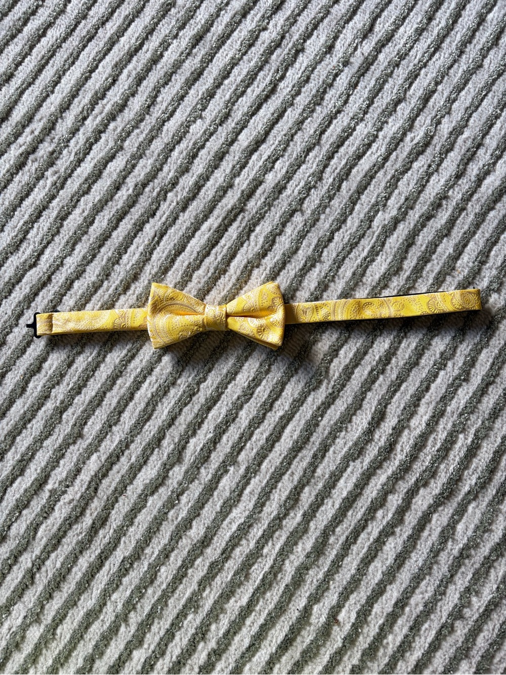 croft & barrow Yellow Paisley Pre-Tied Bow Tie